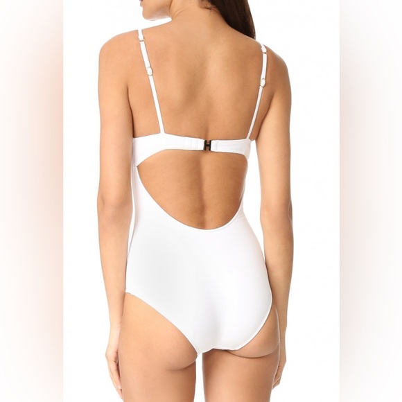 HEIDI KLUM Designer Stunning Sun Muse Classic Demi White One Piece Sz 10 - Picture 2 of 8